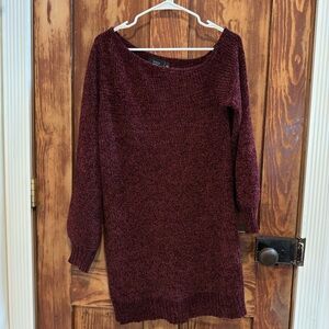 Off the shoulder sweater dress